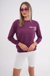 Kadın Sırt Baskı Detaylı Bisiklet Yaka İki İplik Sweatshirt 245277 -