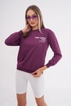 Kadın Sırt Baskı Detaylı Bisiklet Yaka İki İplik Sweatshirt 245277 -