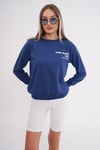 Kadın Sırt Baskı Detaylı Bisiklet Yaka İki İplik Sweatshirt 245277 -