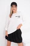 Kadın Sırt Baskı Detaylı Bisiklet Yaka İki İplik Sweatshirt 245277 -