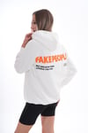 Kadın Sırt Baskı Detaylı Kapüşonlu Üç İplik Sweatshirt 245126 -