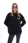 Kadın Sırt Baskı Detaylı Kapüşonlu Üç İplik Sweatshirt 245126 -