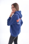 Kadın Sırt Baskı Detaylı Kapüşonlu Üç İplik Sweatshirt 245126 -