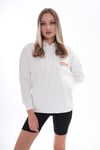 Kadın Sırt Baskı Detaylı Kapüşonlu Üç İplik Sweatshirt 245126 -