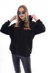 Kadın Sırt Baskı Detaylı Kapüşonlu Üç İplik Sweatshirt 245126 -