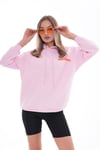 Kadın Sırt Baskı Detaylı Kapüşonlu Üç İplik Sweatshirt 245126 -
