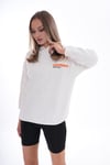 Kadın Sırt Baskı Detaylı Kapüşonlu Üç İplik Sweatshirt 245126 -