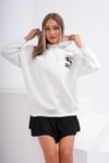 Kadın Sırt Baskı Detaylı Kapüşonlu Üç İplik Sweatshirt 245128 -
