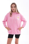 Kadın Sırt Baskı Detaylı Kapüşonlu Üç İplik Sweatshirt 245127 -