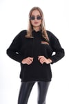 Kadın Sırt Baskı Detaylı Kapüşonlu Üç İplik Sweatshirt 245126 -