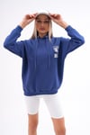 Kadın Sırt Baskı Detaylı Kapüşonlu Üç İplik Sweatshirt 245128 -