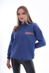 Kadın Sırt Baskı Detaylı Kapüşonlu Üç İplik Sweatshirt 245126 -
