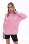 Kadın Sırt Baskı Detaylı Kapüşonlu Üç İplik Sweatshirt 245127 -