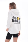Kadın Sırt Baskı Detaylı Kapüşonlu Üç İplik Sweatshirt 245127 -