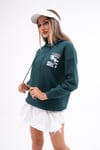 Kadın Sırt Baskı Detaylı Kapüşonlu Üç İplik Sweatshirt 245128 -