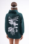 Kadın Sırt Baskı Detaylı Kapüşonlu Üç İplik Sweatshirt 245128 -