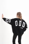 Kadın Sırt Baskı Detaylı Üç İplik Oversize Sweatshirt 245327 -