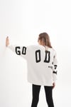 Kadın Sırt Baskı Detaylı Üç İplik Oversize Sweatshirt 245327 -