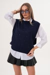 Kadın Taş İşleme Detaylı Triko Örme Süveter 255167 -