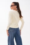 Kadın Tavşan Nakışlı İki İplik Sweatshirt 265070 -