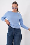 Kadın Tavşan Nakışlı İki İplik Sweatshirt 265070 -