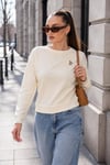 Kadın Tavşan Nakışlı İki İplik Sweatshirt 265070 -