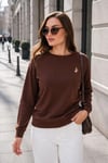 Kadın Tavşan Nakışlı İki İplik Sweatshirt 265070 -