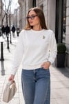 Kadın Tavşan Nakışlı İki İplik Sweatshirt 265070 -