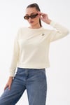 Kadın Tavşan Nakışlı İki İplik Sweatshirt 265070 -
