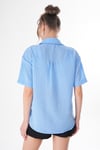Kadın Tek Cepli Oversize Keten Gömlek 250136 -