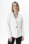 Kadın Tek Düğme Blazer Ceket