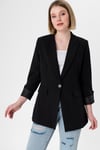 Kadın Tek Düğme Kapamalı Blazer Ceket