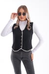 Kadın Triko Örme Çoban Yelek 245165 -