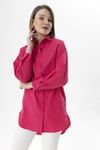Kadın Uzun Oversize Poplin Tunik Gömlek