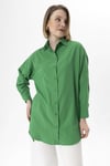 Kadın Uzun Oversize Poplin Tunik Gömlek