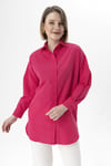 Kadın Uzun Oversize Poplin Tunik Gömlek