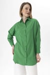Kadın Uzun Oversize Poplin Tunik Gömlek