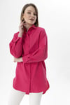 Kadın Uzun Oversize Poplin Tunik Gömlek