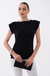 Kadın Vatkalı Yanı Büzgü Detaylı Bluz 260479 -