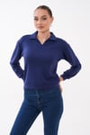 Kadın Yakalı Modal Sweatshirt 265187 -