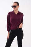 Kadın Yakalı Modal Sweatshirt 265187 -