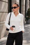 Kadın Yakalı Modal Sweatshirt 265187 -