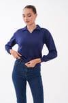 Kadın Yakalı Modal Sweatshirt 265187 -