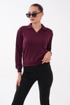 Kadın Yakalı Modal Sweatshirt 265187 -