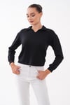 Kadın Yakalı Modal Sweatshirt 265187 -