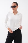 Kadın Yakalı Modal Sweatshirt 265187 -