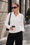 Kadın Yakalı Modal Sweatshirt 265187 -