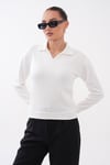 Kadın Yakalı Modal Sweatshirt 265187 -