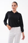 Kadın Yakalı Modal Sweatshirt 265187 -