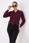 Kadın Yakalı Modal Sweatshirt 265187 -